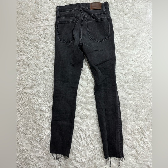 Madewell Women’s Petite 9" Mid-Rise Skinny Jeans in Black Sea Size 24 Small - Picture 5 of 11